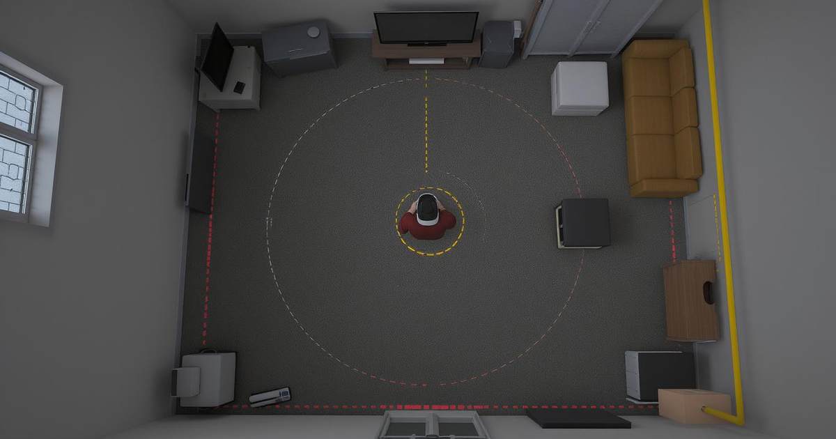 Конфигурация комнаты для VR развлечений